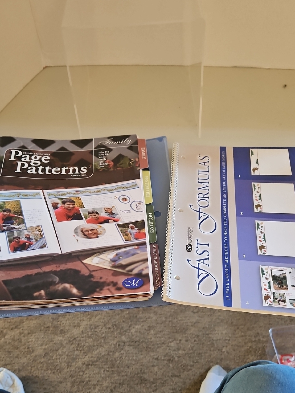 Creative Memories Page Patterns & Fast Formulas - Blue, White, Purple
